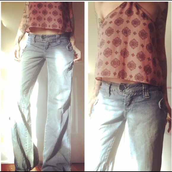 Abercrombie & Fitch Denim - Vintage (A&F) low rise wide leg jeans